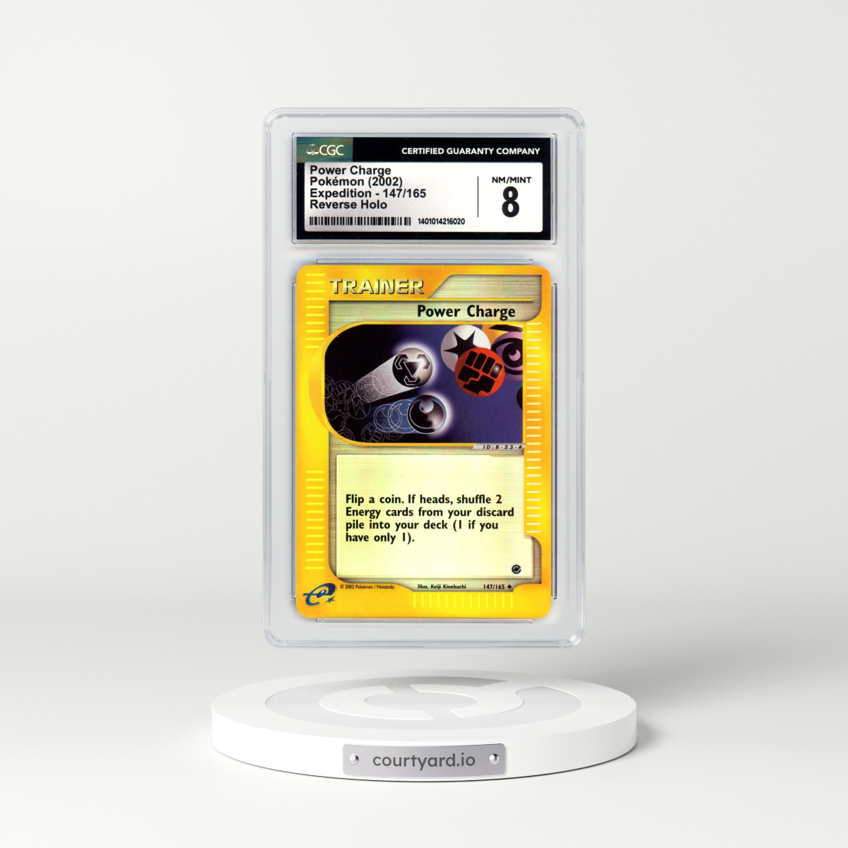 2002 Expedition #147 Power Charge - Holo e-Card Symbol (CGC 8 NM-MT)