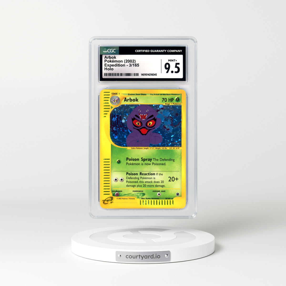 2002 Expedition #3 Arbok - Holo (CGC 9.5 MINT+)