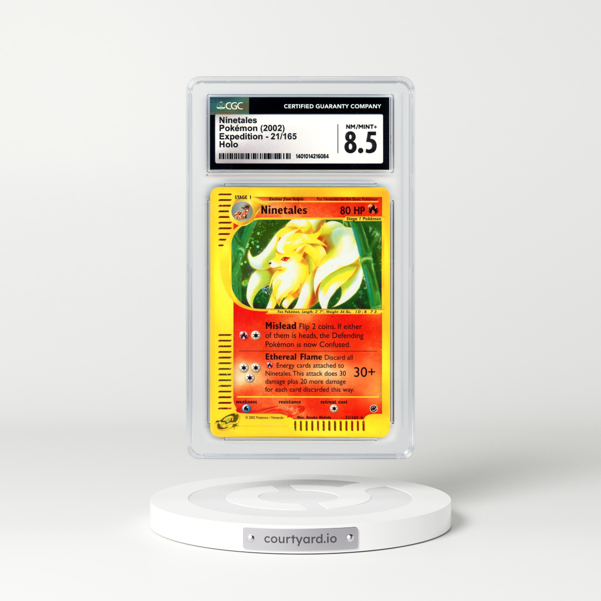 2002 Expedition #21 Ninetales - Holo (CGC 8.5 NM-MT+)