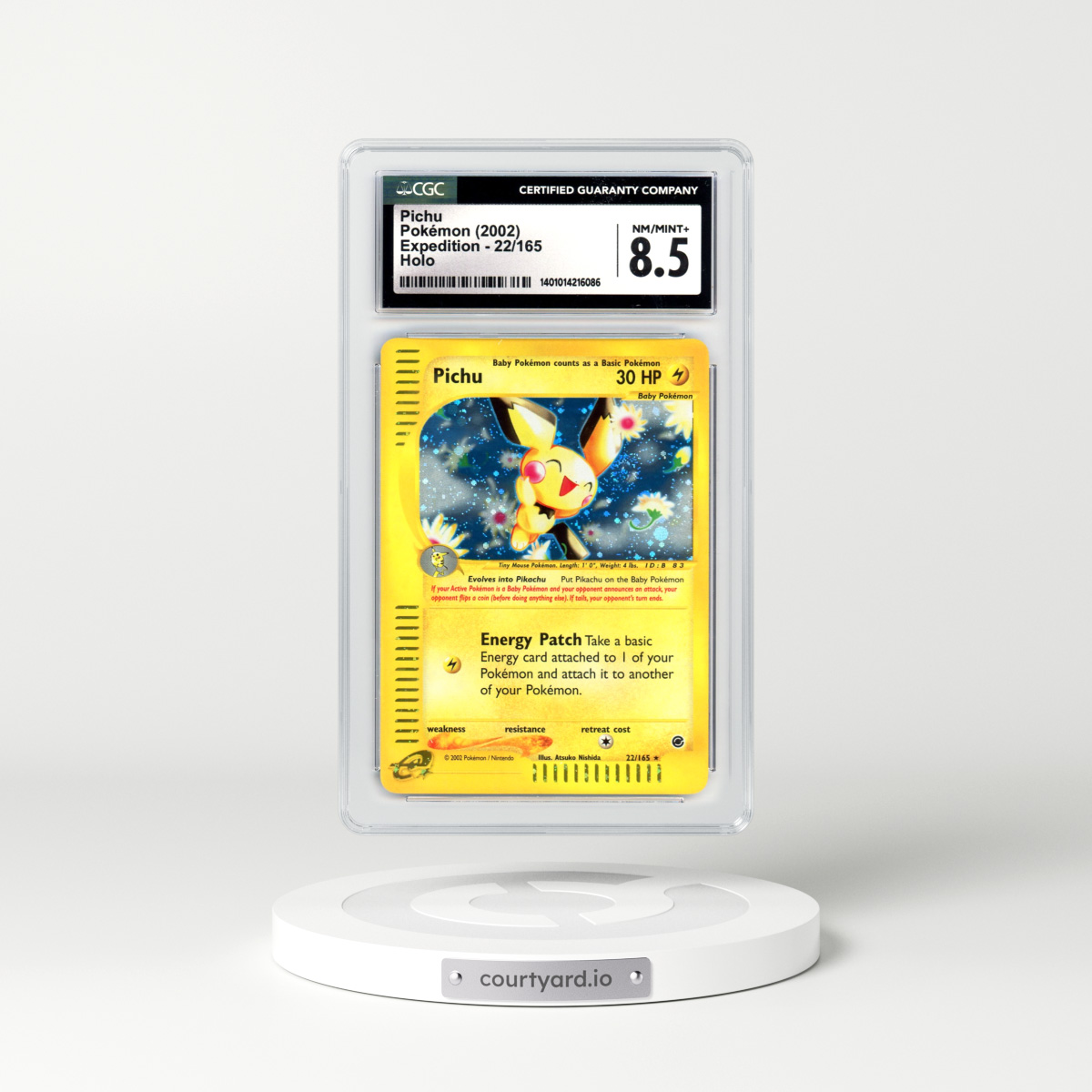 2002 Expedition #22 Pichu - Holo (CGC 8.5 NM-MT+)