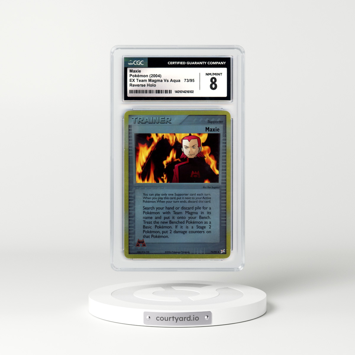 2004 EX Team Magma Vs Team Aqua #73 Maxie - Holo (CGC 8 NM-MT)