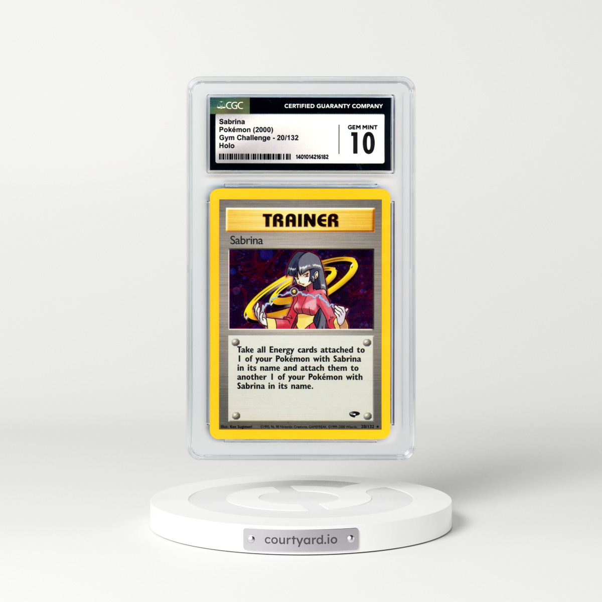 2000 Gym Challenge #20 Sabrina - Holo (CGC 10 GEM MINT)