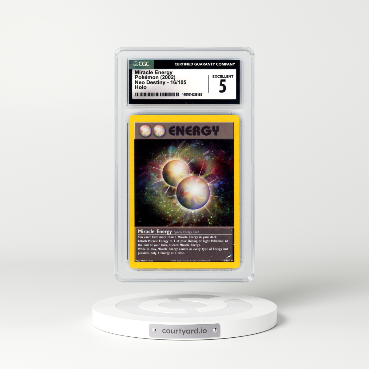 2002 Neo Destiny #16 Miracle Energy - Holo (CGC 5 EX)