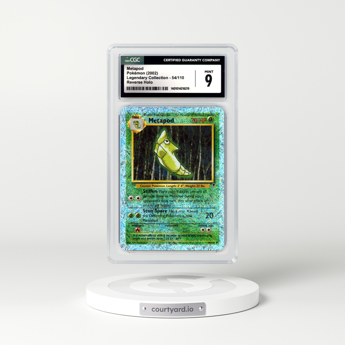2002 Legendary Collection #54 Metapod - Holo (CGC 9 MINT)
