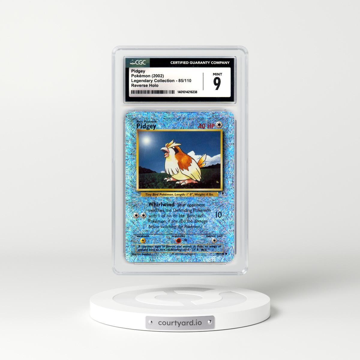 2002 Legendary Collection #85 Pidgey - Holo (CGC 9 MINT)