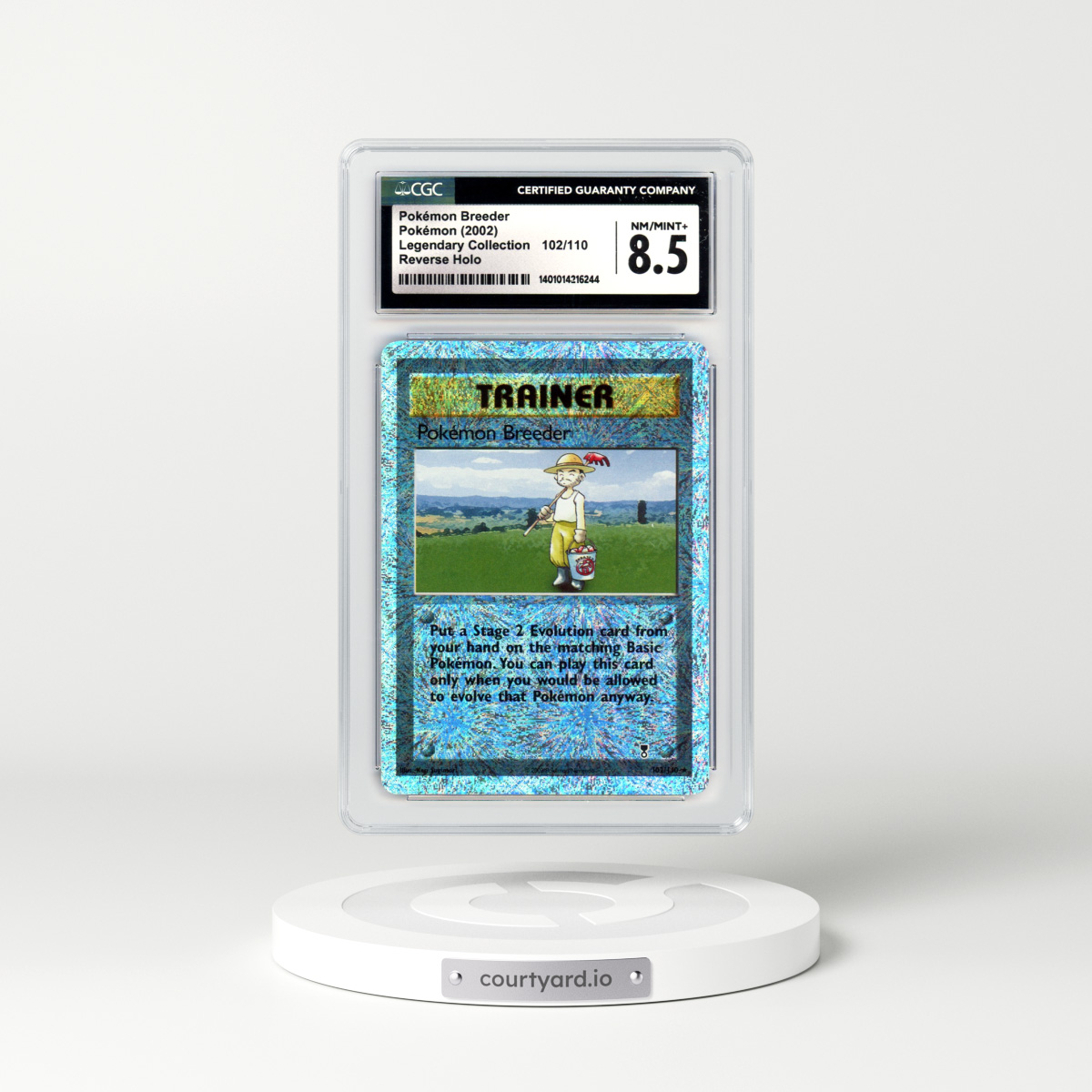 2002 Legendary Collection #102 Pokemon Breeder - Holo (CGC 8.5 NM-MT+)
