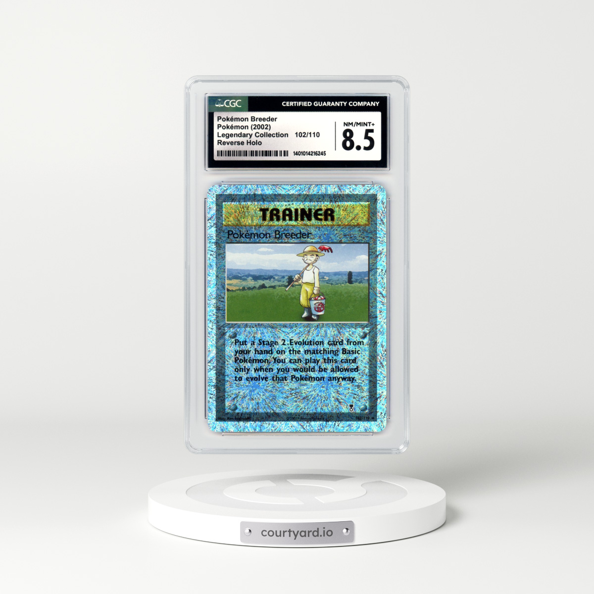 2002 Legendary Collection #102 Pokemon Breeder - Holo (CGC 8.5 NM-MT+)