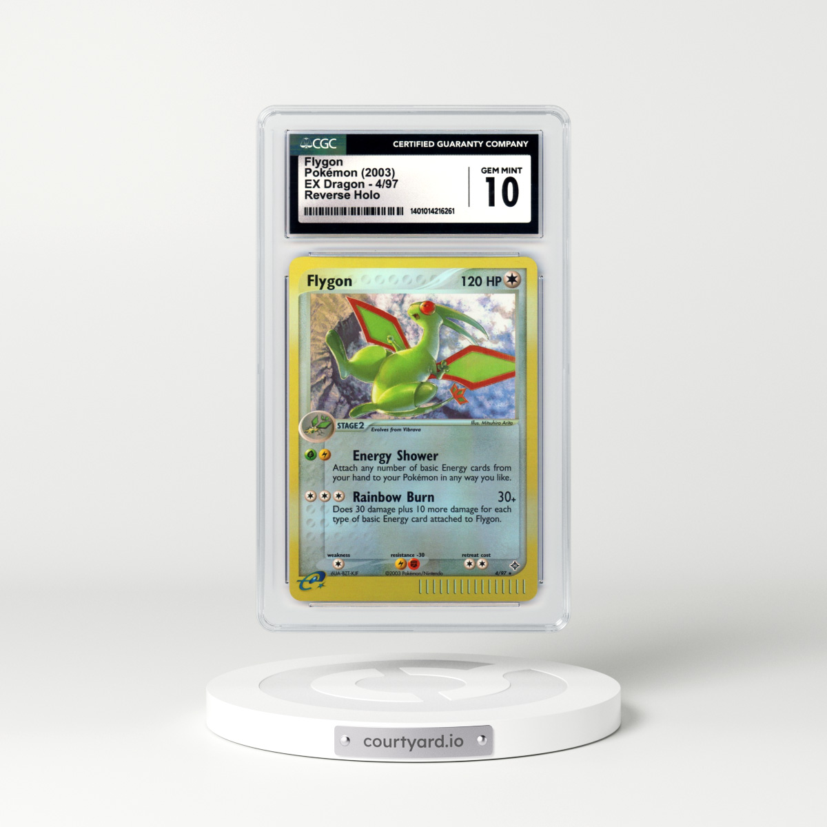 2003 EX Dragon #4 Flygon - Holo e-Card Symbol (CGC 10 GEM MINT)