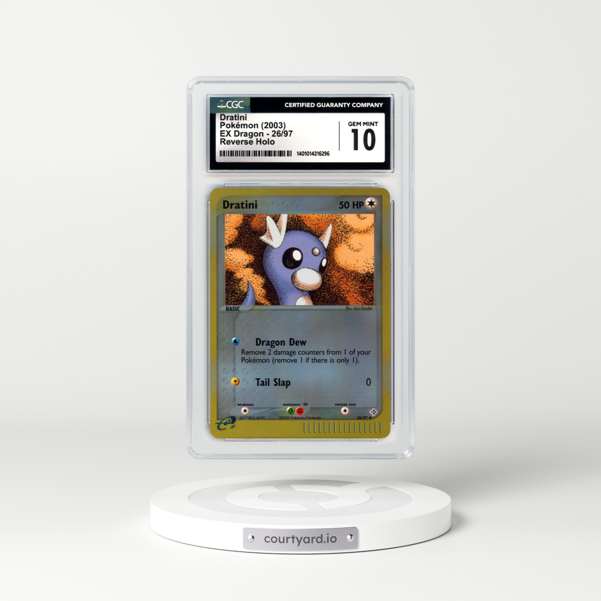 2003 EX Dragon #26 Dratini - Holo (CGC 10 GEM MINT)
