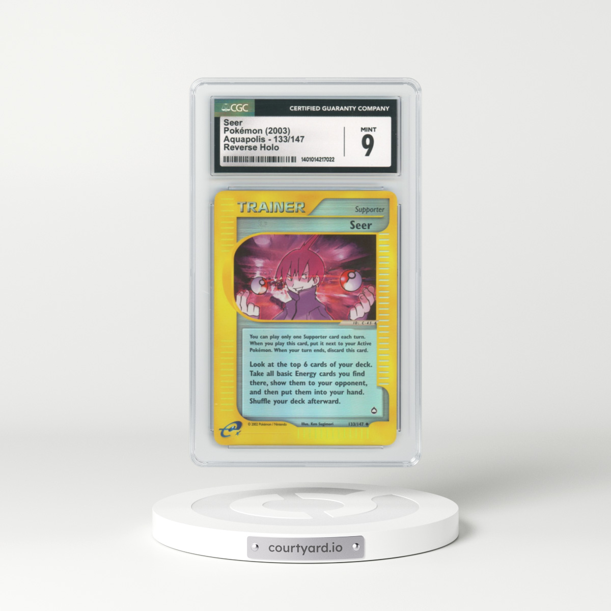 2003 Aquapolis #133 Seer - Holo e-Card Symbol (CGC 9 MINT)