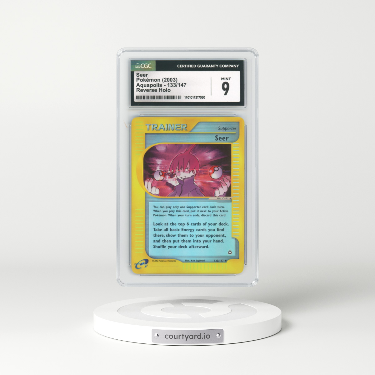 2003 Aquapolis #133 Seer - Holo e-Card Symbol (CGC 9 MINT)