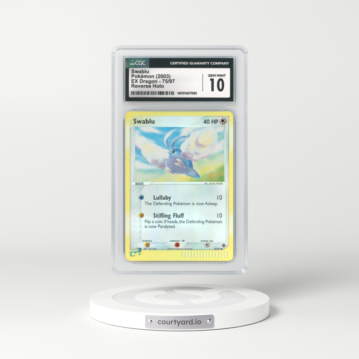 2003 EX Dragon #75 Swablu - Holo e-Card Symbol (CGC 10 GEM MINT)