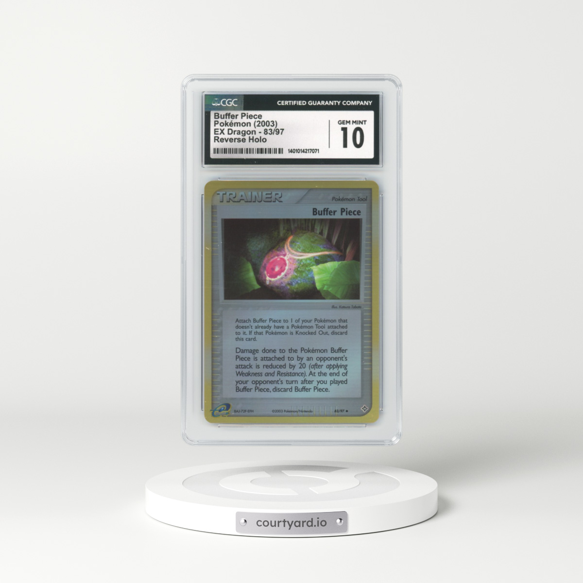 2003 EX Dragon #83 Buffer Piece - Holo e-Card Symbol (CGC 10 GEM MINT)