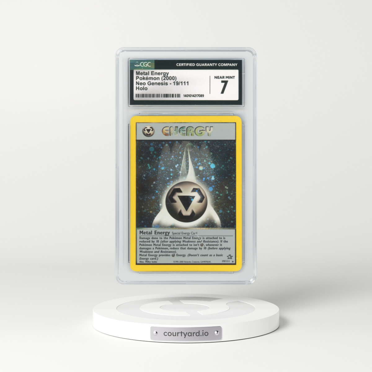 2000 Neo Genesis #19 Metal Energy - Holo (CGC 7 NM)