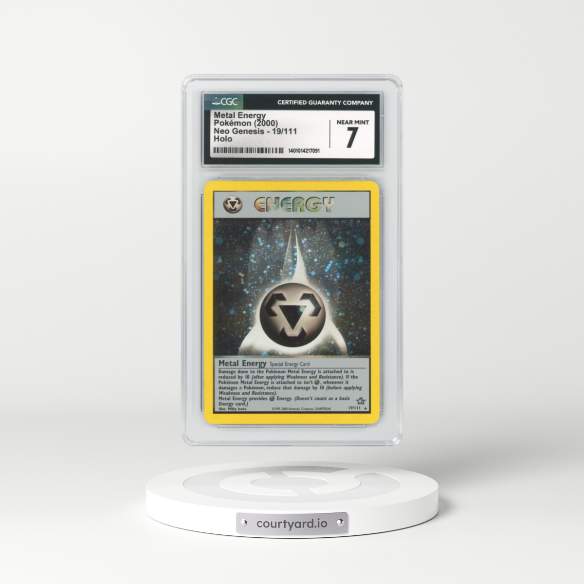 2000 Neo Genesis #19 Metal Energy - Holo (CGC 7 NM)