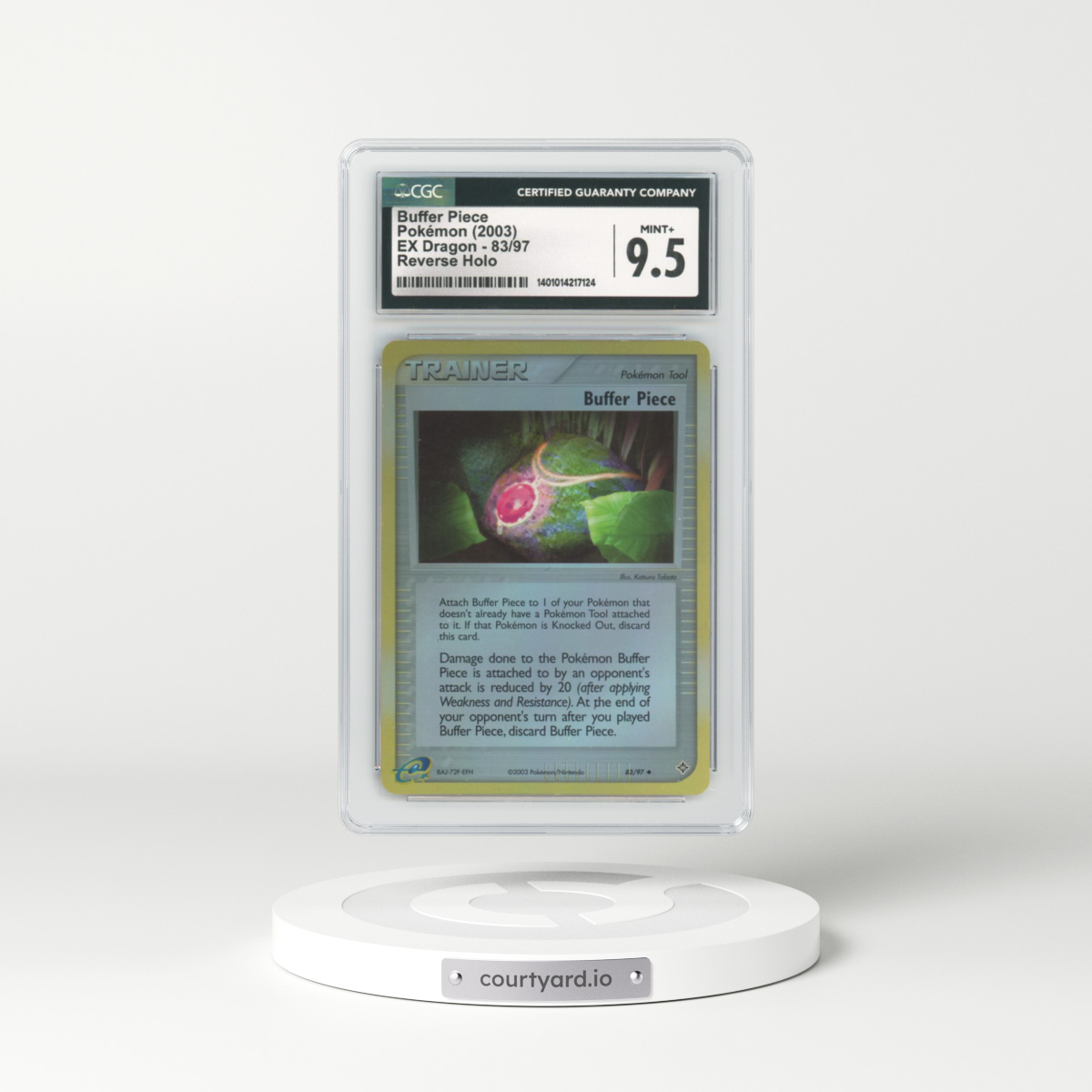 2003 EX Dragon #83 Buffer Piece - Holo e-Card Symbol (CGC 9.5 MINT+)