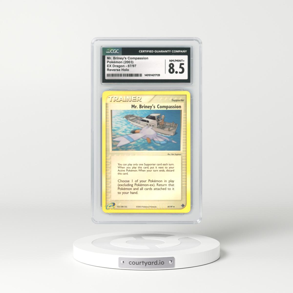 2003 EX Dragon #87 Mr. Briney's Compassion - Holo e-Card Symbol (CGC 8.5 NM-MT+)