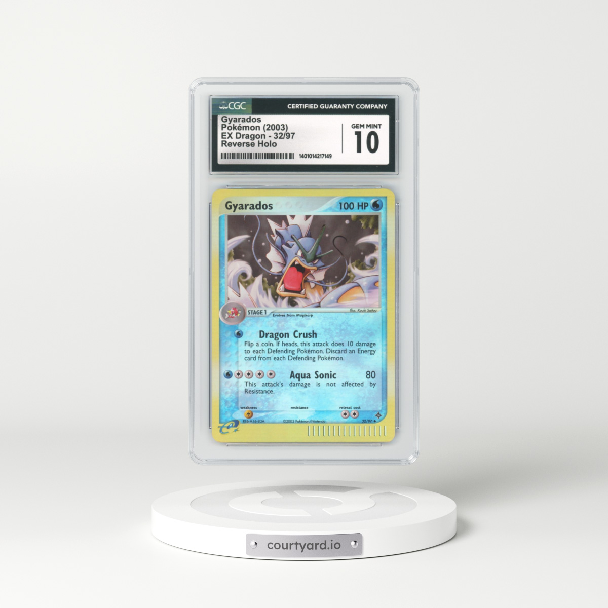 2003 EX Dragon #32 Gyarados - Holo (CGC 10 GEM MINT)