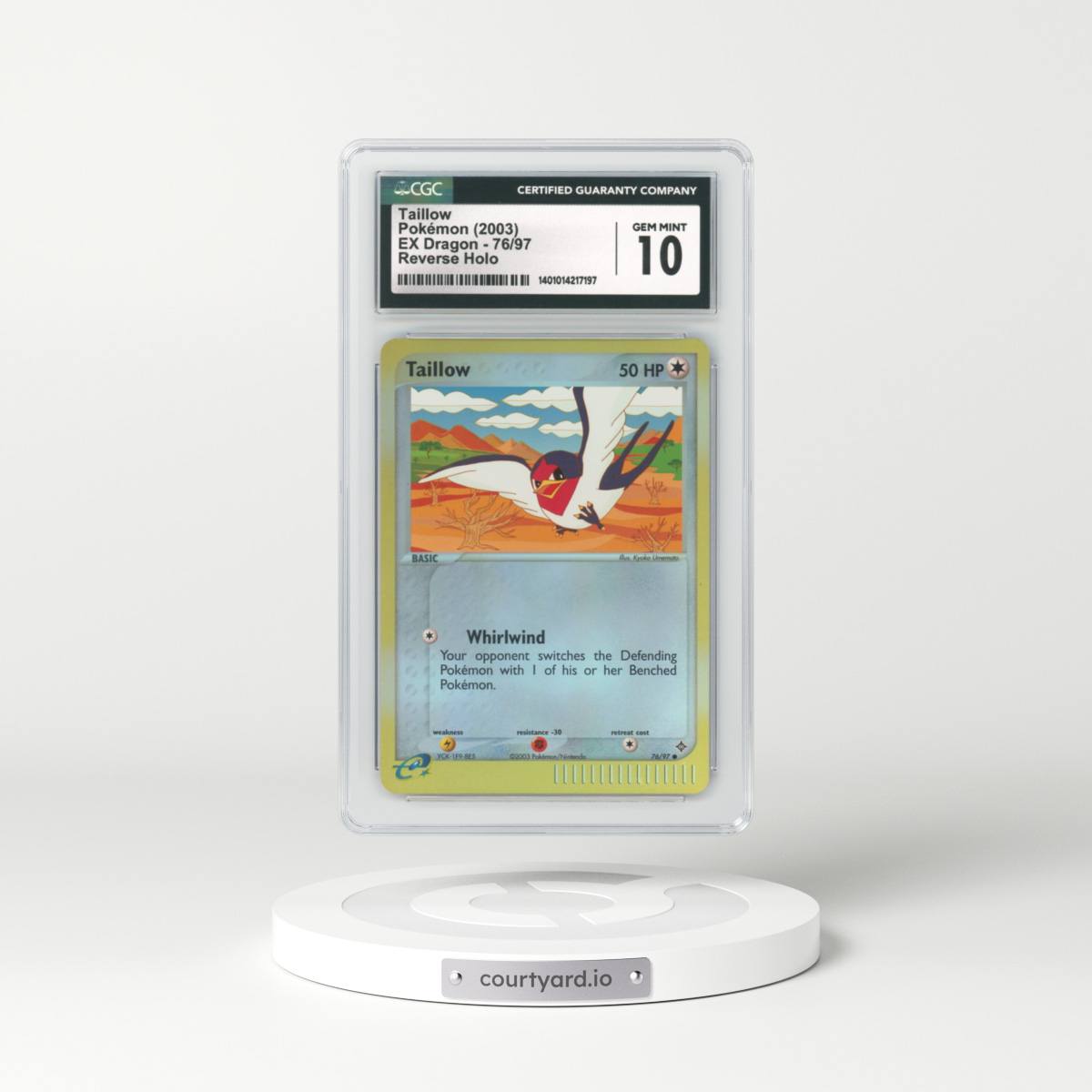 2003 EX Dragon #76 Taillow - Holo e-Card Symbol (CGC 10 GEM MINT)