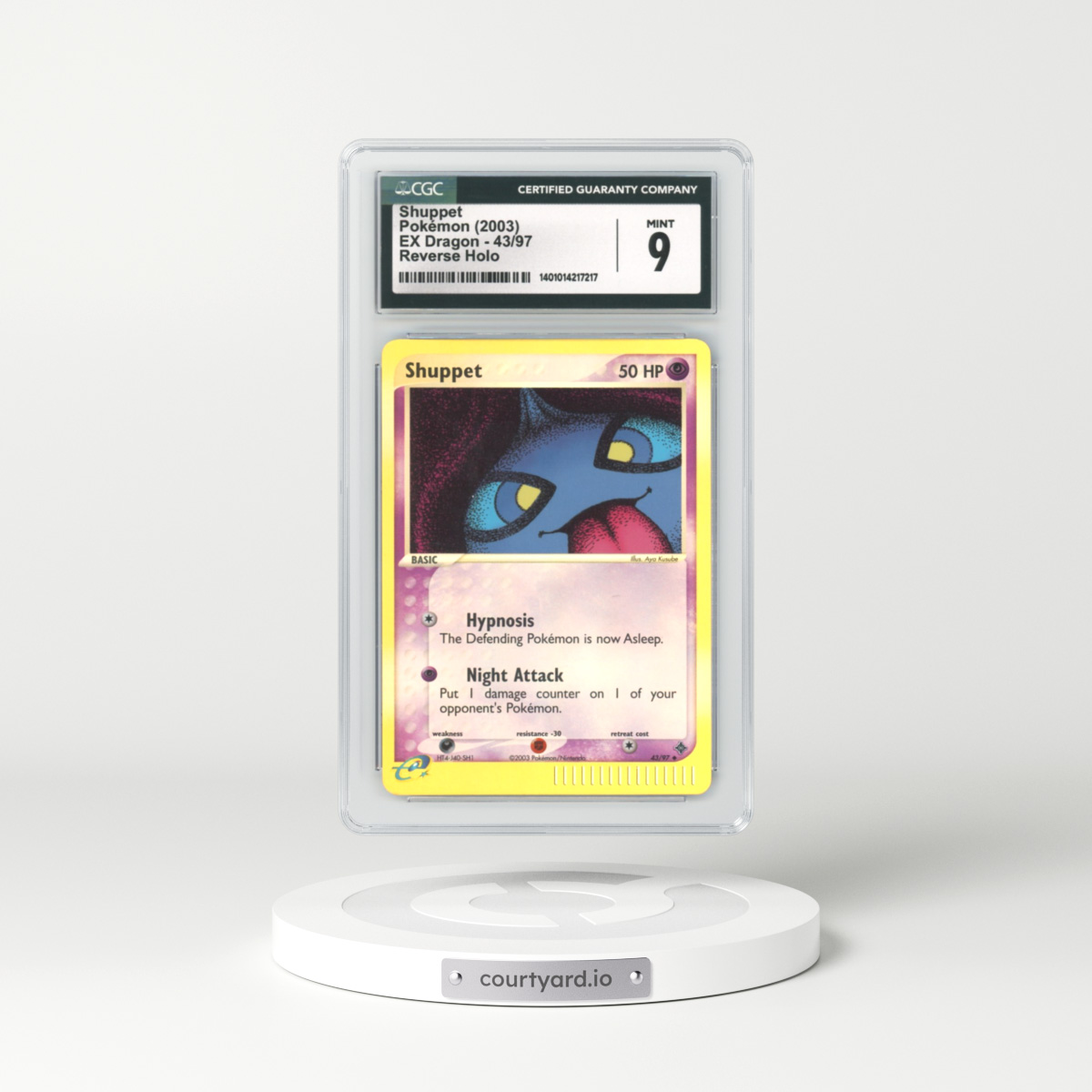2003 EX Dragon #43 Shuppet - Holo e-Card Symbol (CGC 9 MINT)