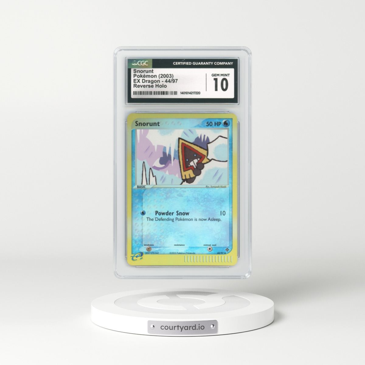 2003 EX Dragon #44 Snorunt - Holo e-Card Symbol (CGC 10 GEM MINT)