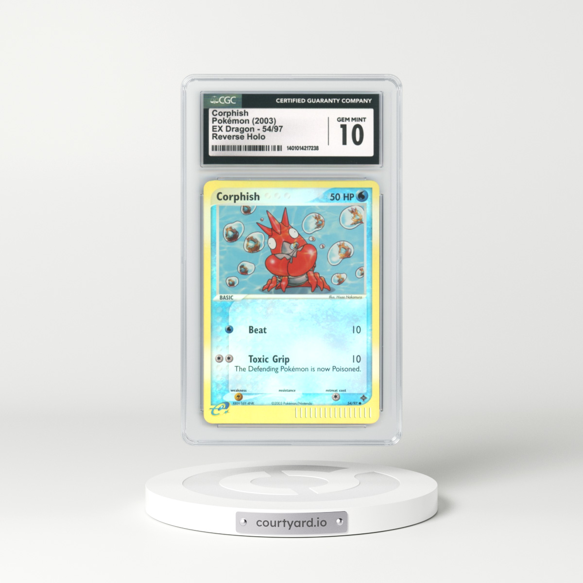 2003 EX Dragon #54 Corphish - Holo e-Card Symbol (CGC 10 GEM MINT)