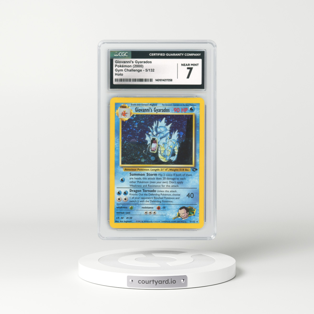 2000 Gym Challenge #5 Giovanni's Gyarados (CGC 7 NM)