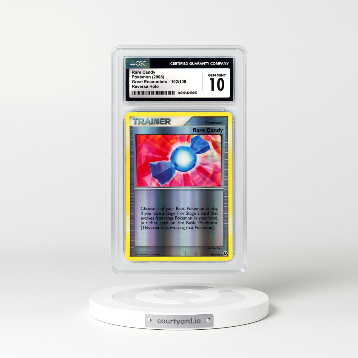 2008 Great Encounters #102 Rare Candy - Holo (CGC 10 GEM MINT)