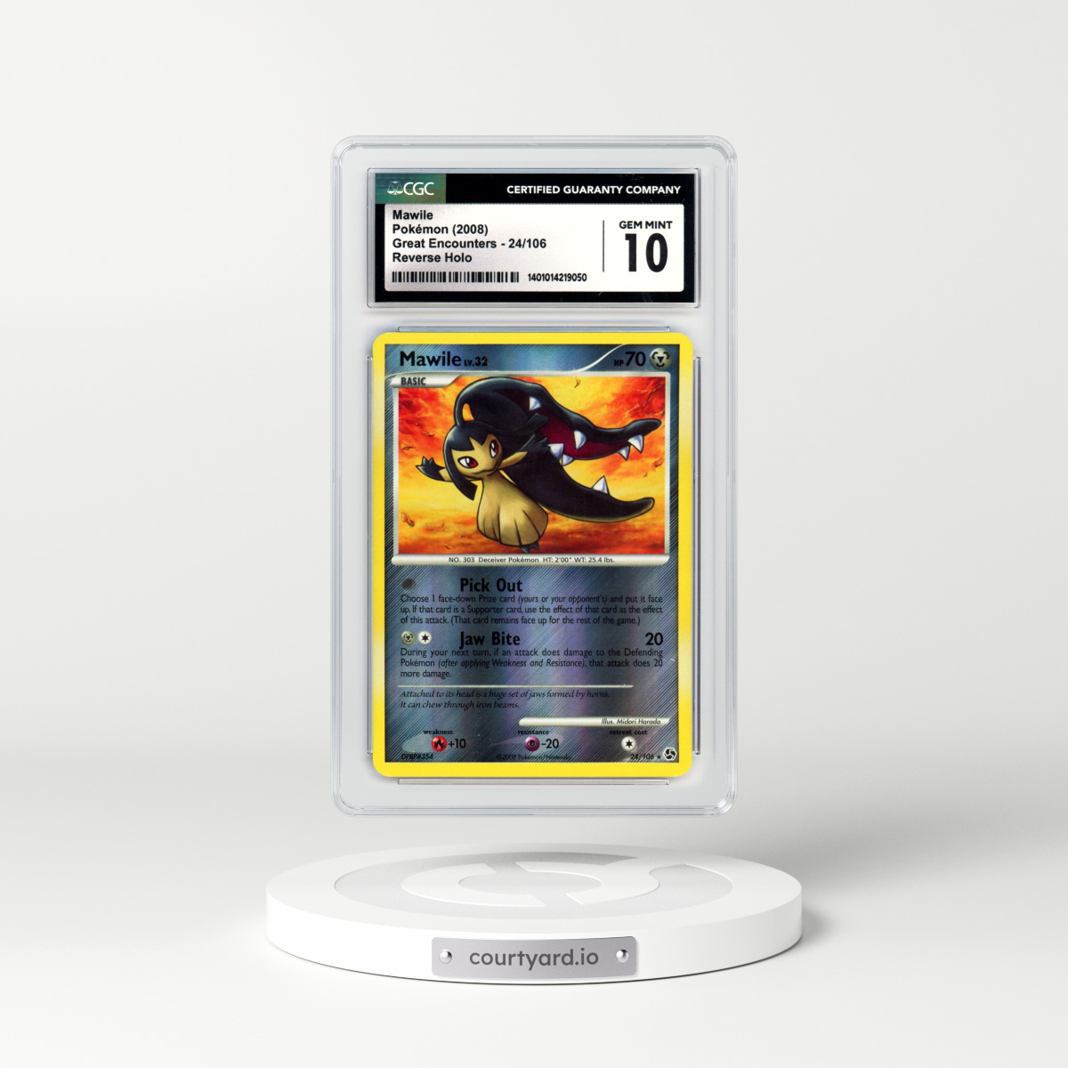 2008 Great Encounters #24 Mawile - Holo (CGC 10 GEM MINT)