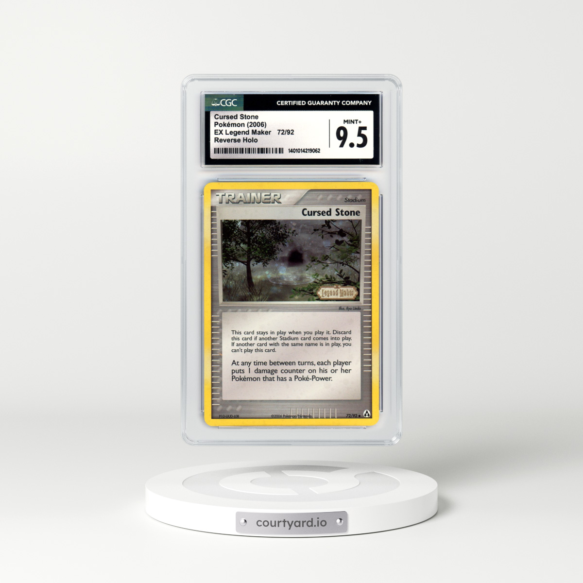 2006 EX Legend Maker #72 Cursed Stone - Holo (CGC 9.5 MINT+)