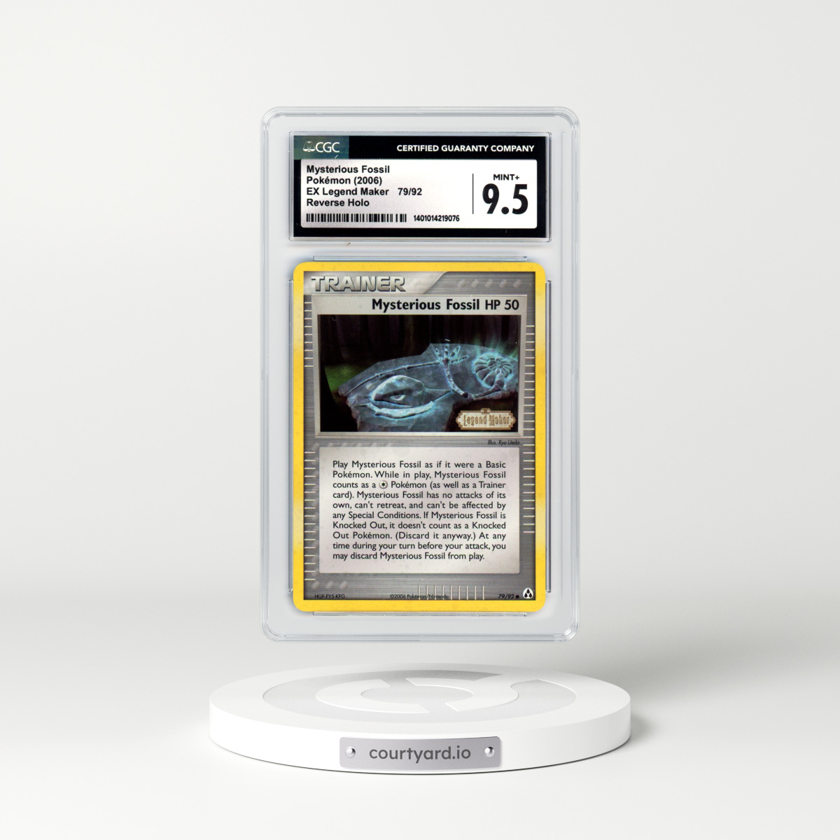 2006 EX Legend Maker #79 Mysterious Fossil - Holo (CGC 9.5 MINT+)