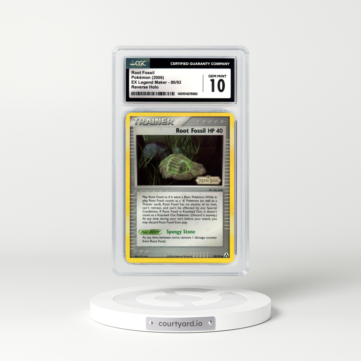 2006 EX Legend Maker #80 Root Fossil - Holo (CGC 10 GEM MINT)