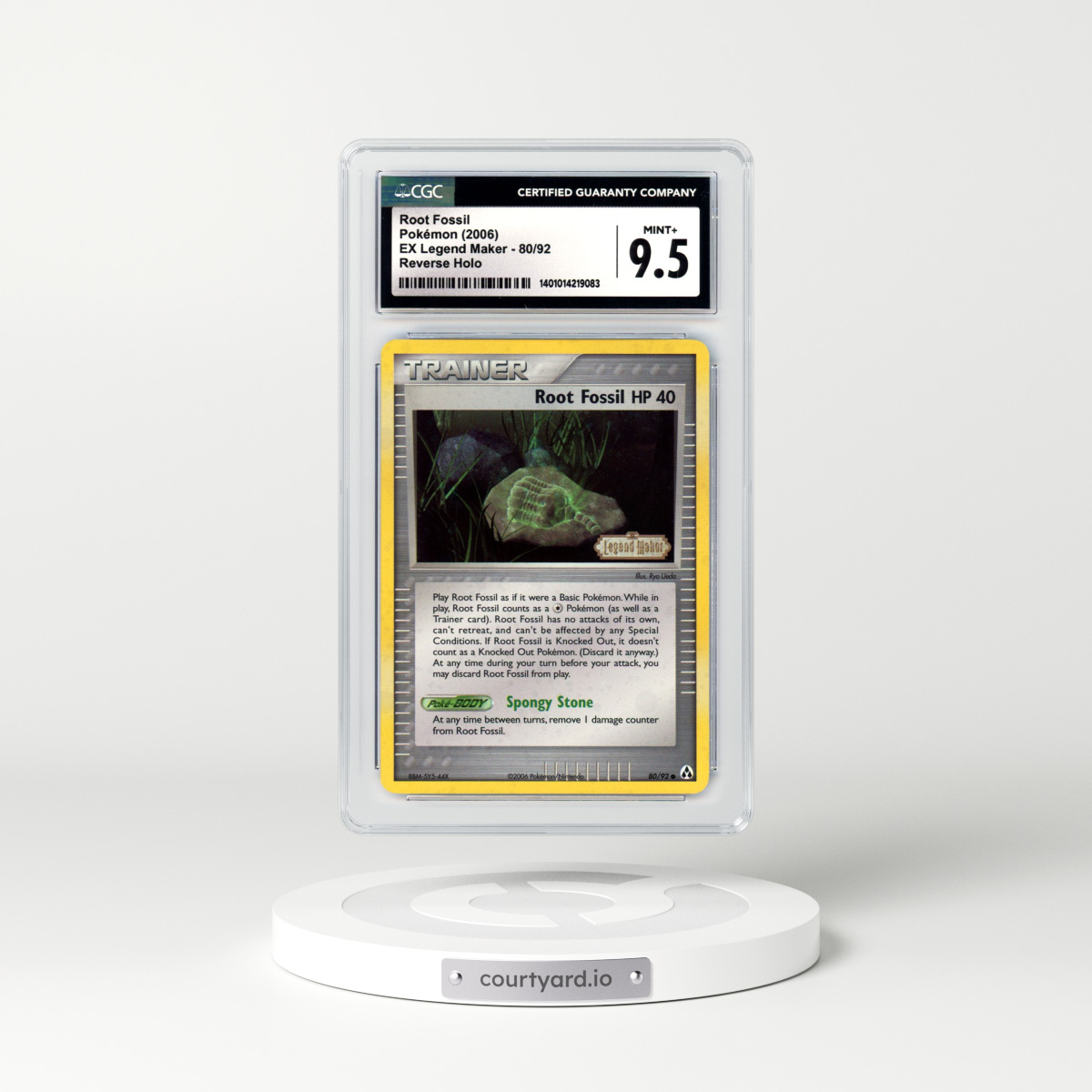 2006 EX Legend Maker #80 Root Fossil - Holo (CGC 9.5 MINT+)