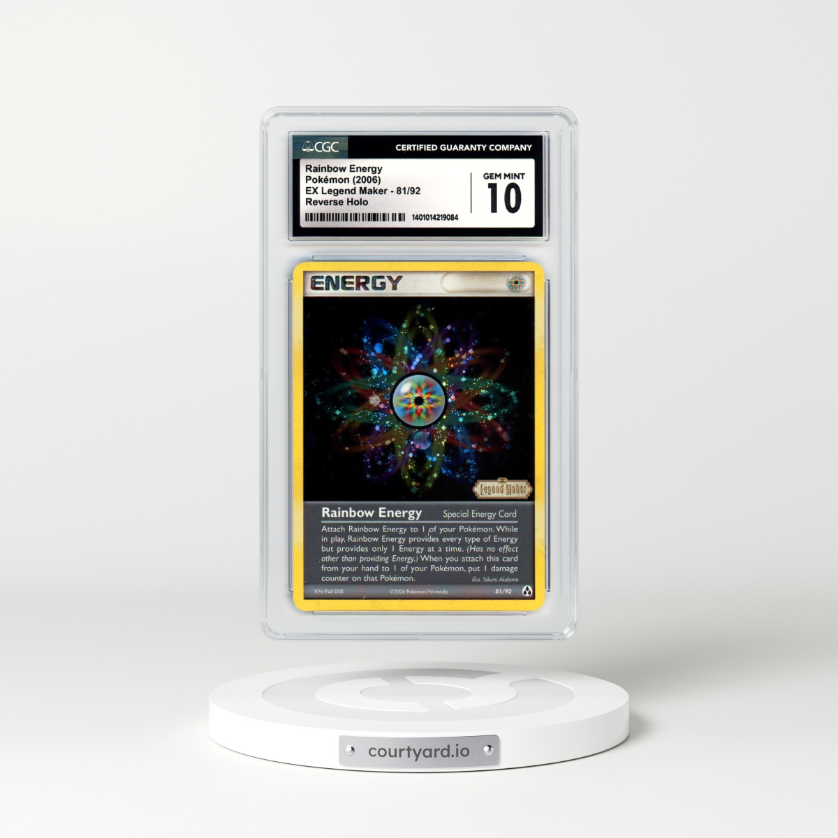 2006 EX Legend Maker #81 Rainbow Energy - Holo (CGC 10 GEM MINT)