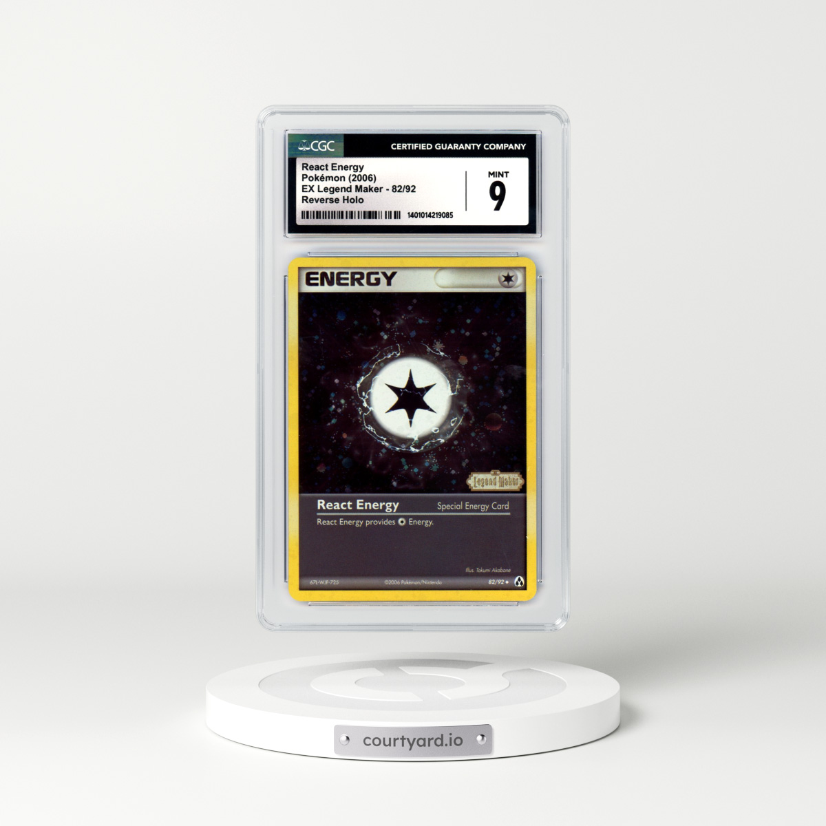 2006 EX Legend Maker #82 React Energy - Holo (CGC 9 MINT)
