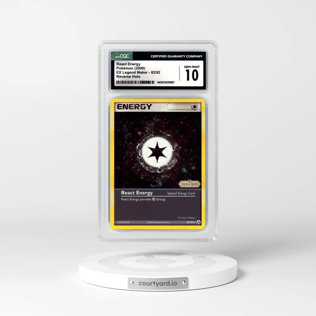 2006 EX Legend Maker #82 React Energy - Holo (CGC 10 GEM MINT)