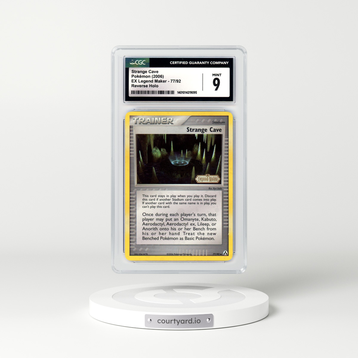2006 EX Legend Maker #77 Strange Cave - Holo (CGC 9 MINT)