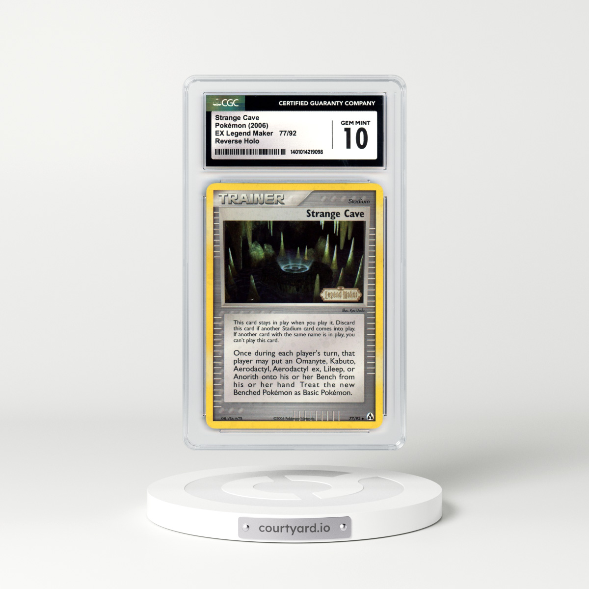 2006 EX Legend Maker #77 Strange Cave - Holo (CGC 10 GEM MINT)