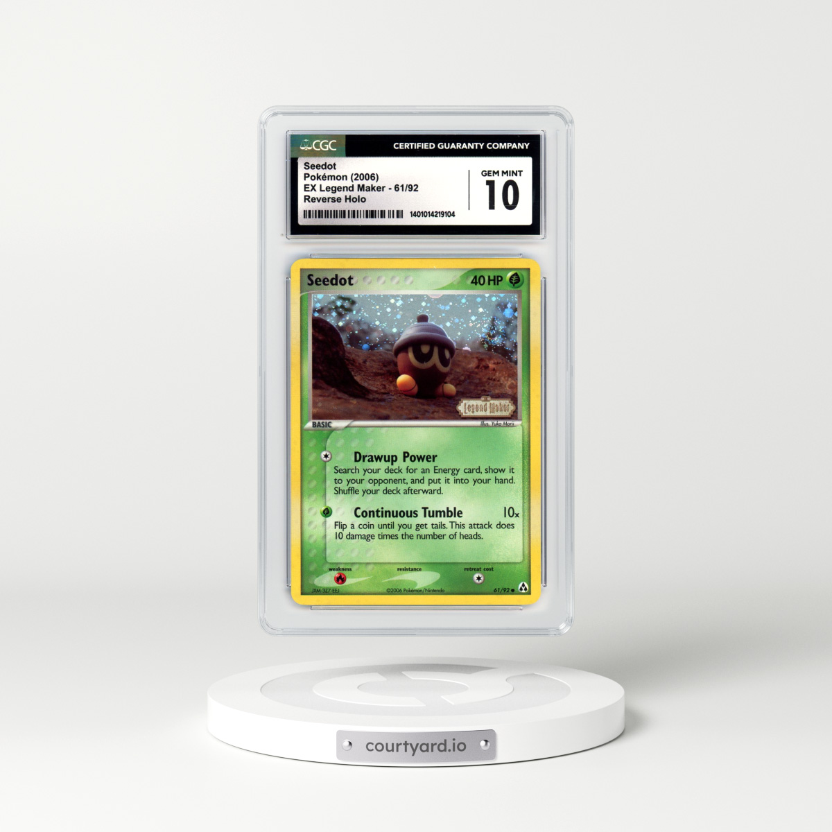2006 EX Legend Maker #61 Seedot - Holo (CGC 10 GEM MINT)