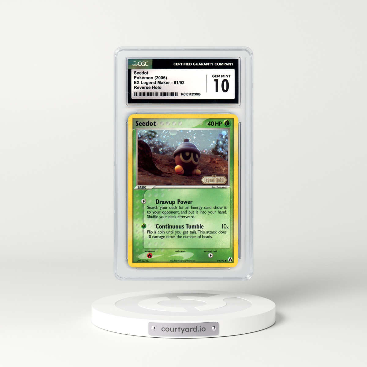 2006 EX Legend Maker #61 Seedot - Holo (CGC 10 GEM MINT)