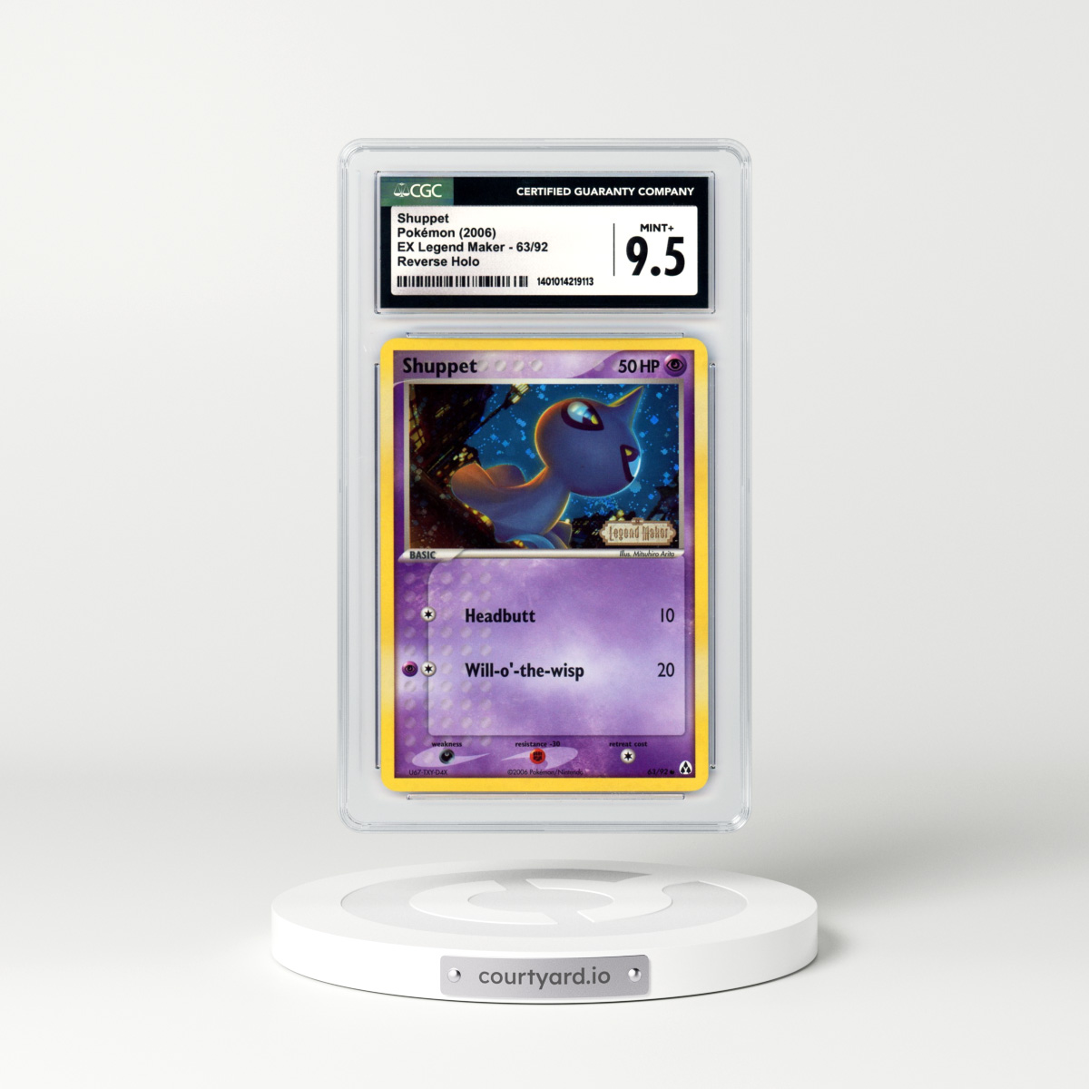 2006 EX Legend Maker #63 Shuppet - Holo (CGC 9.5 MINT+)