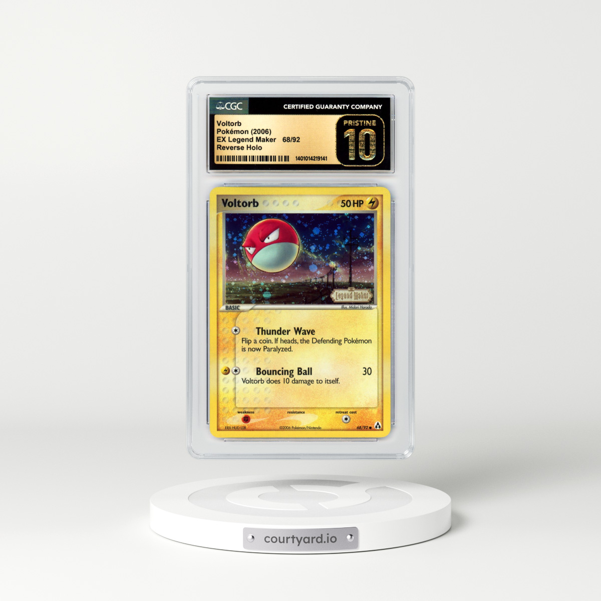 2006 EX Legend Maker #68 Voltorb - Holo (CGC 10 PRISTINE)