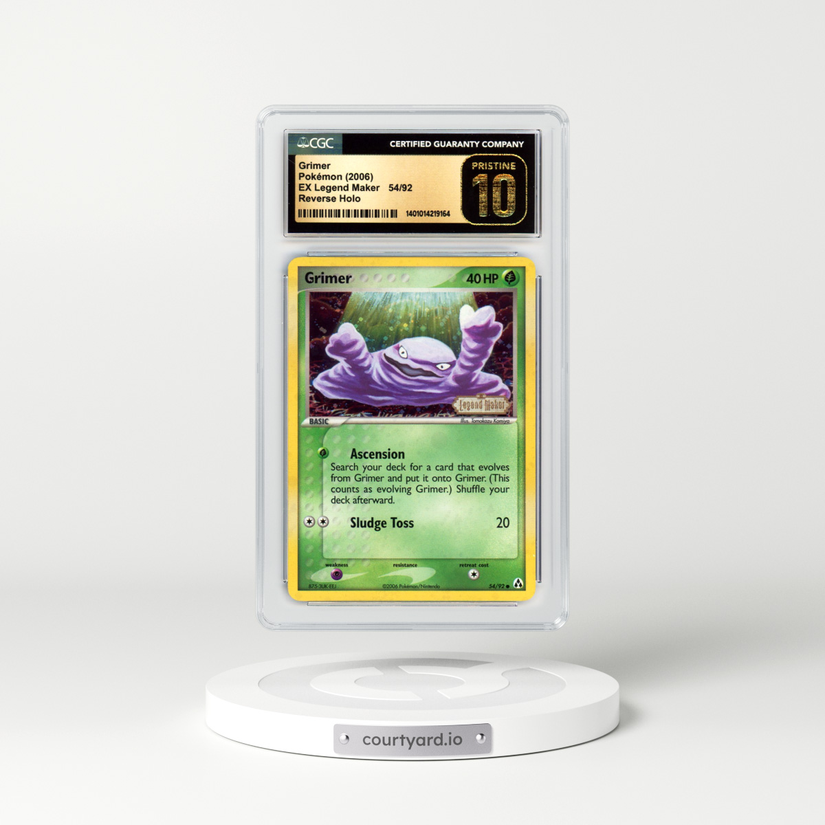 2006 EX Legend Maker #54 Grimer - Holo (CGC 10 PRISTINE)