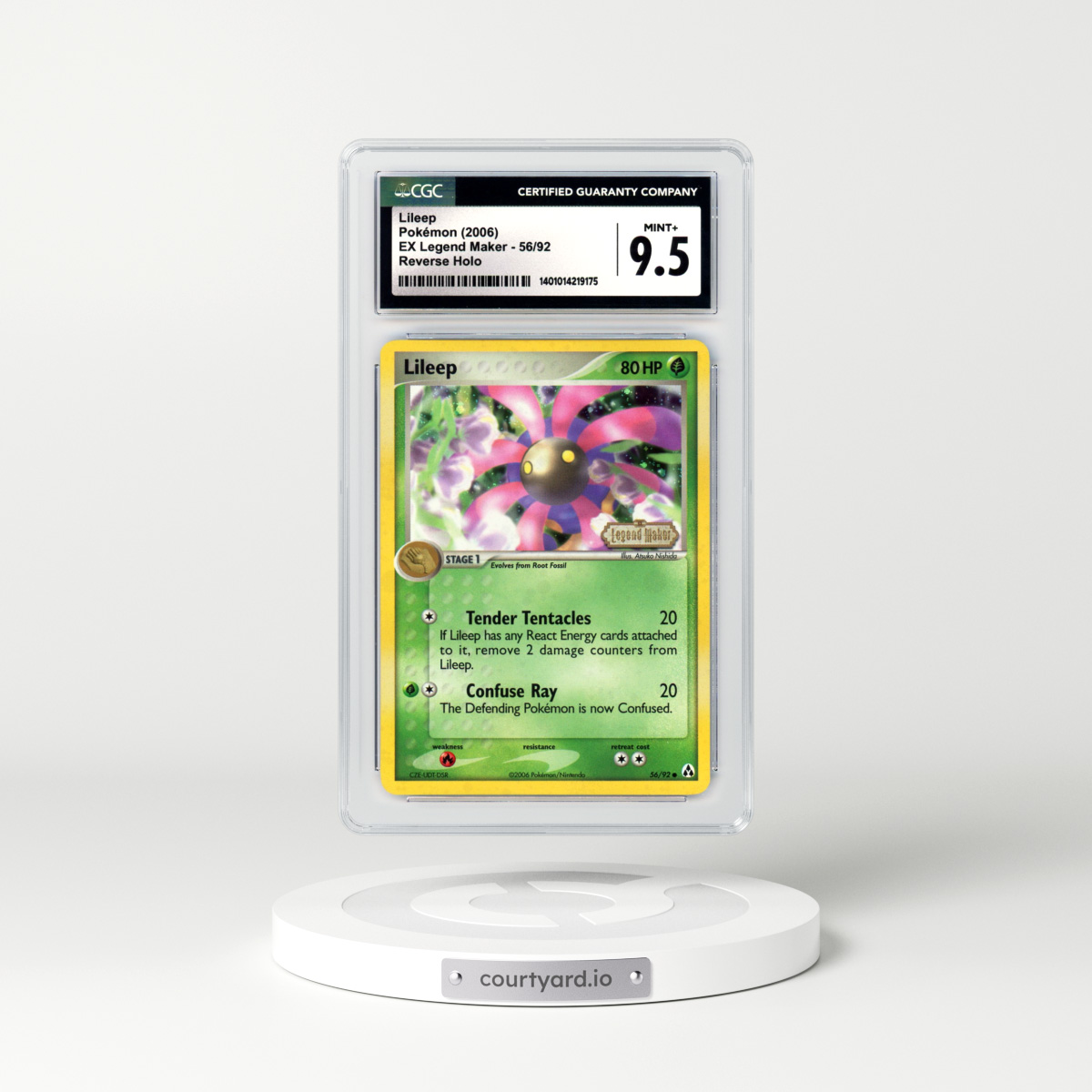 2006 EX Legend Maker #56 Lileep - Holo (CGC 9.5 MINT+)