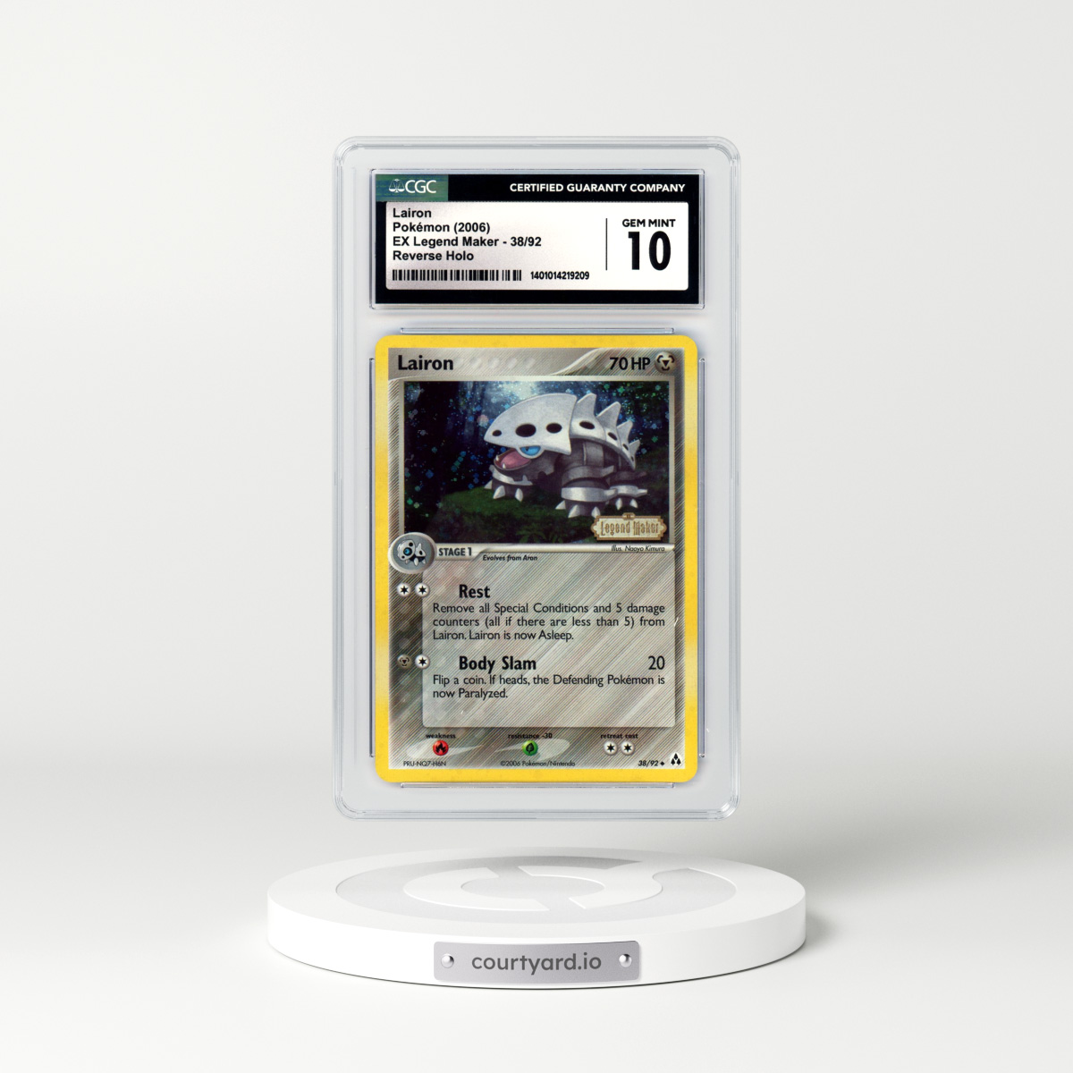 2006 EX Legend Maker #38 Lairon - Holo (CGC 10 GEM MINT)