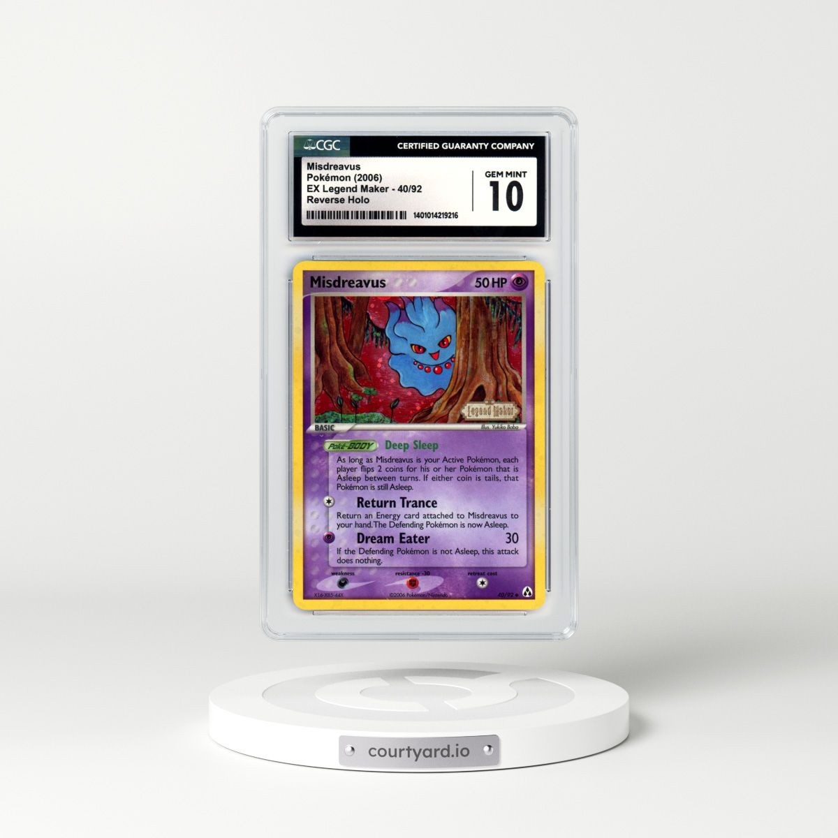 2006 EX Legend Maker #40 Misdreavus (CGC 10 GEM MINT)