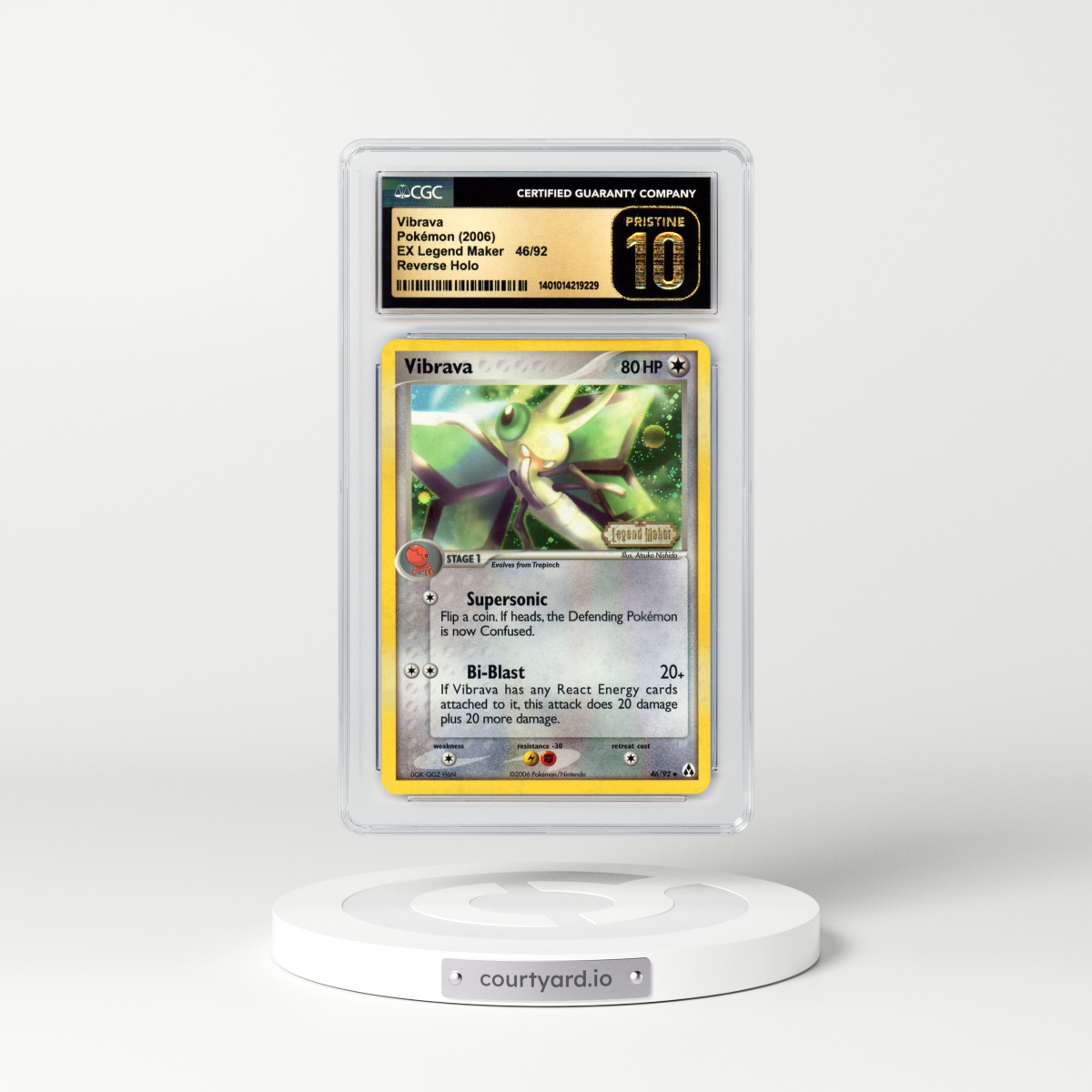 2006 EX Legend Maker #46 Vibrava - Holo (CGC 10 PRISTINE)
