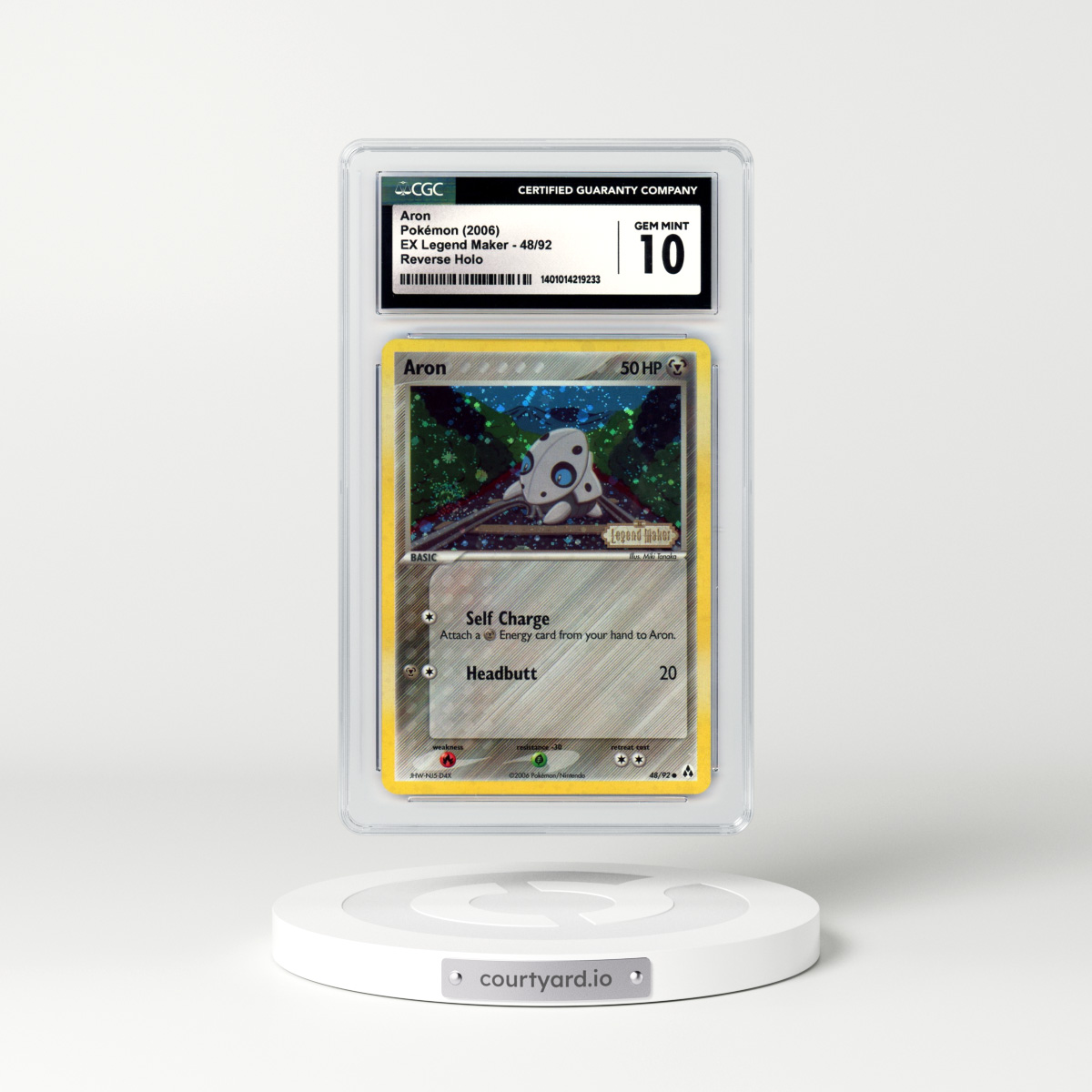 2006 EX Legend Maker #48 Aron - Holo (CGC 10 GEM MINT)