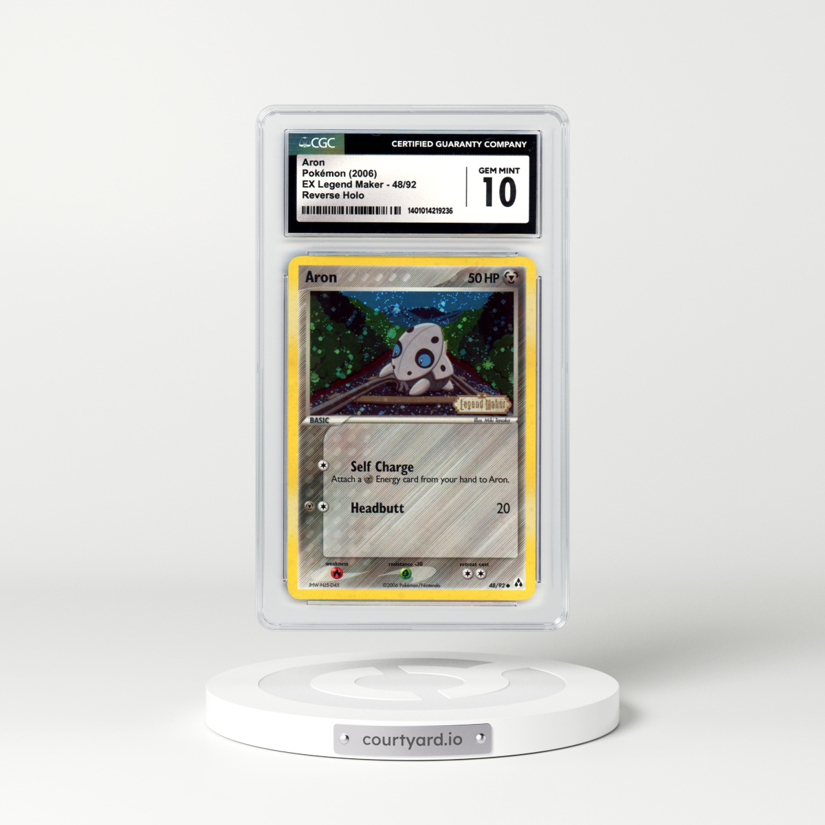 2006 EX Legend Maker #48 Aron - Holo (CGC 10 GEM MINT)