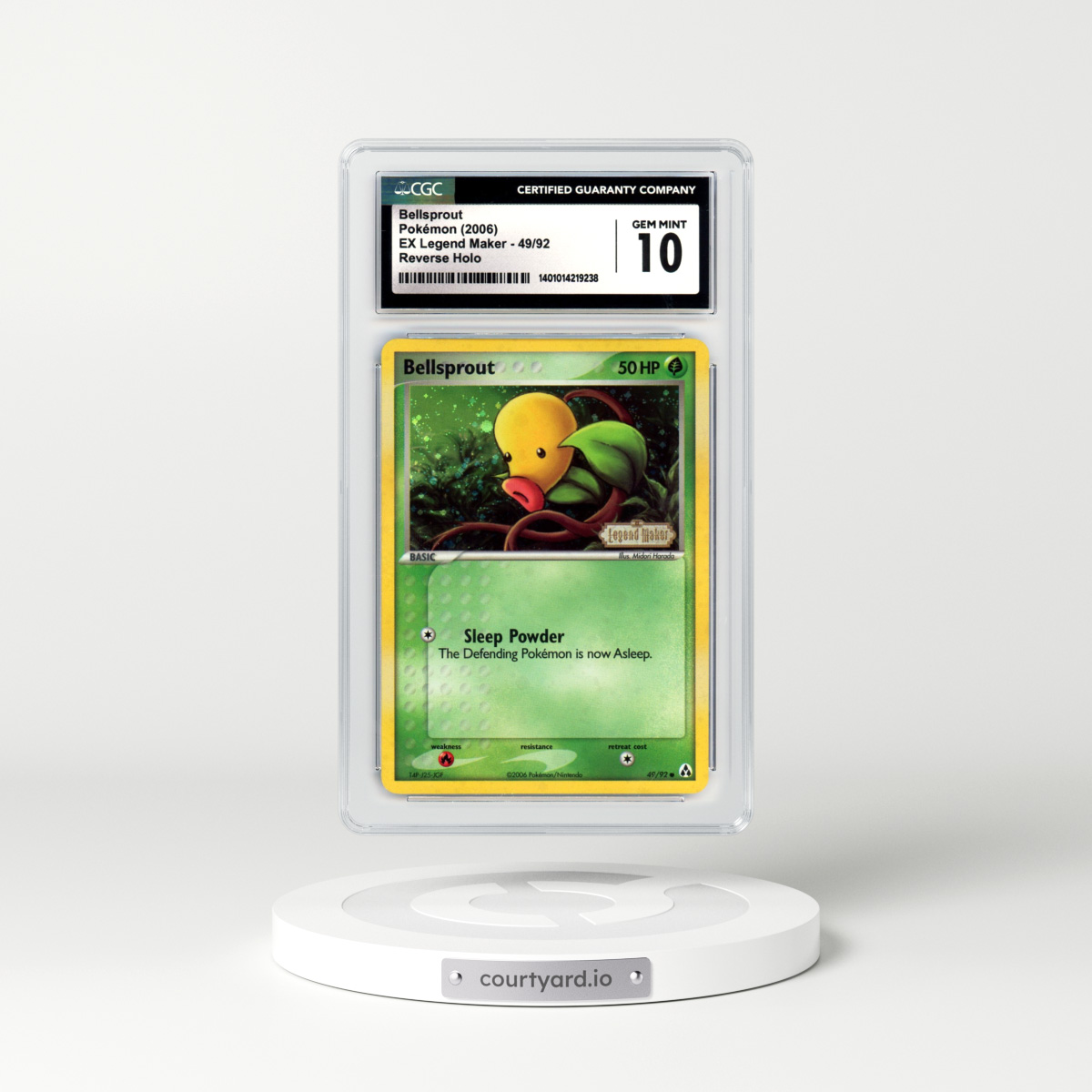 2006 EX Legend Maker #49 Bellsprout - Holo (CGC 10 GEM MINT)